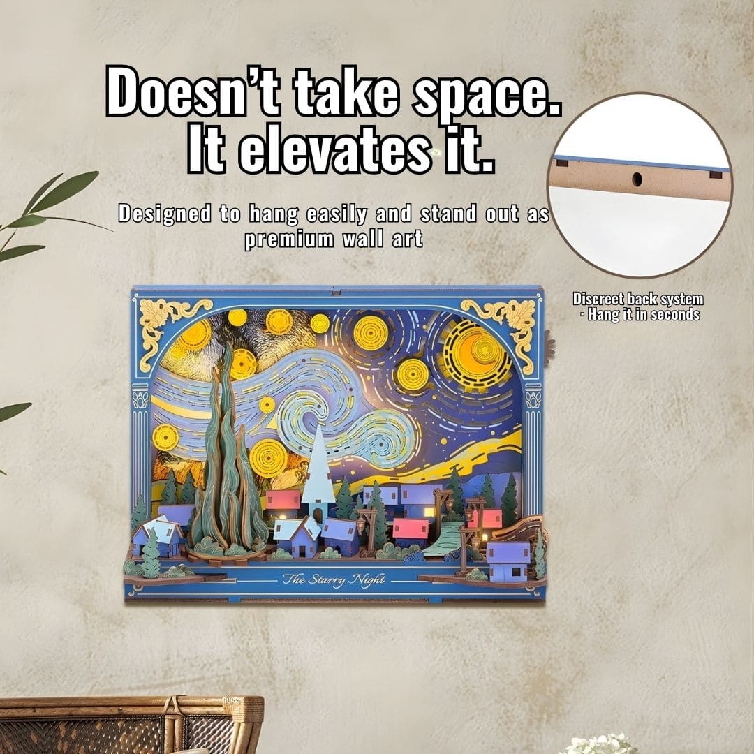 Lámpara de marco artístico 3D DIY