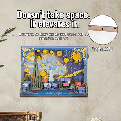 Lámpara de marco artístico 3D DIY