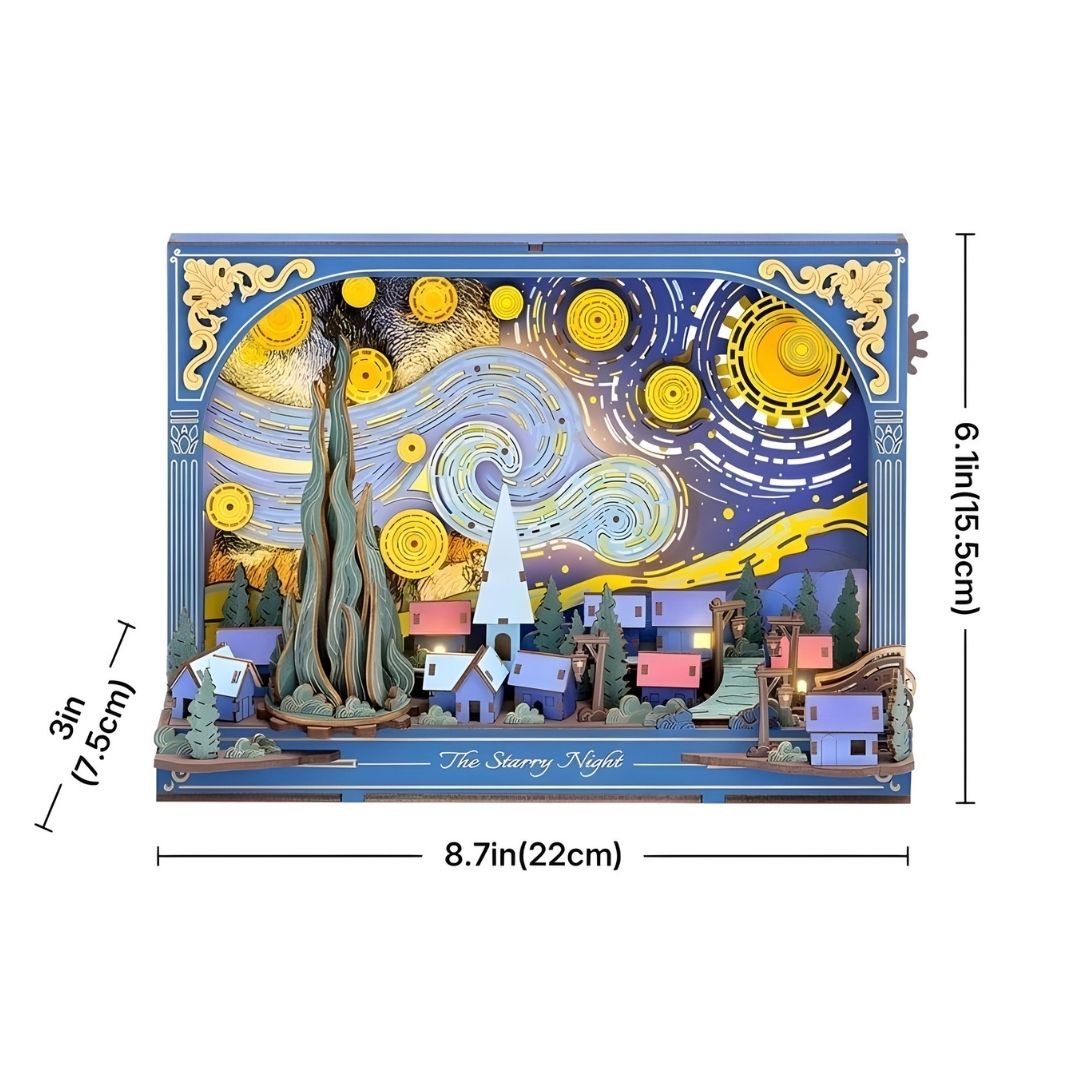 Lámpara de marco artístico 3D DIY