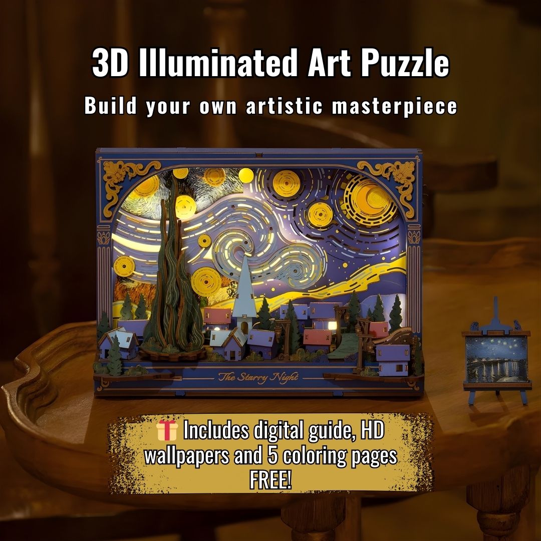 Lámpara de marco artístico 3D DIY